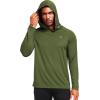 imageNELEUS Mens Workout Long Sleeve Running Shirts Mesh Fishing Hiking TShirtsHoodedHooded BlackNavy BlueGreen 3 Pack