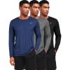 Crewneck: Black/Grey/Navy Blue 3 Pack