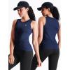 imageNELEUS Womens Racerback Yoga Workout Tank Top011 4 PackblackGreyNavy BlueWhite