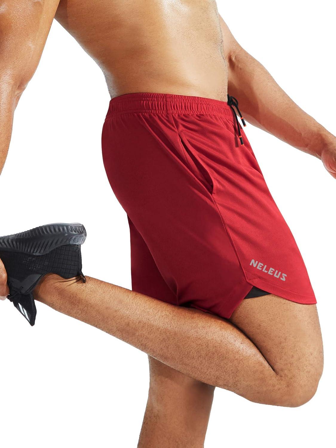 imageNELEUS mens Soft6070 BlackGreyRed 3 Pack