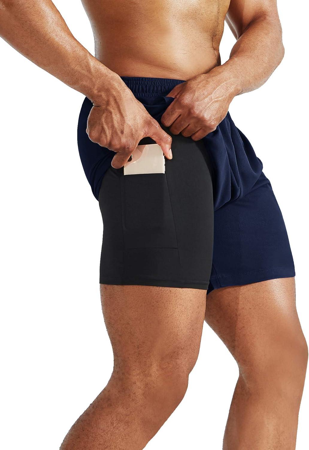 imageNELEUS mens Soft6070 BlackNavy Blue 2 Pack