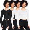 imageNELEUS womens Soft208 Black 2pcs  White 2pcs