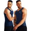imageNELEUS Mens 3 Pack Athletic Compression Under Base Layer Sport Tank Top5074 Black GreySlate GrayNavy 3 Pack