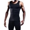 imageNELEUS Mens 3 Pack Athletic Compression Under Base Layer Sport Tank Top802 3 PackblackBlackBlack