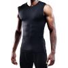 imageNELEUS Mens 3 Pack Athletic Compression Under Base Layer Sport Tank Top803 BlackBlackBlack 3 Pack
