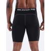 imageNELEUS Mens 3 Pack Running Compression Shorts with Pockets6081 BlackBlueWhite 3 Pack