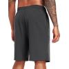 imageNELEUS 9quot Mens Dry Fit Athletic Workout Shorts for Running Basketball Beach Casual6009 Black black grey grey 4 Pack