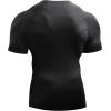 imageNELEUS Mens 3 Pack Athletic Compression Base Layer Workout Shirt5022 BlackBlackBlack