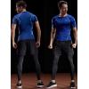 imageNELEUS Mens 3 Pack Athletic Compression Base Layer Workout Shirt5022 BlackGreyRed