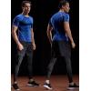 imageNELEUS Mens 3 Pack Athletic Compression Base Layer Workout Shirt5022 BlackGreyRed