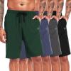 imageNELEUS 9quot Mens Dry Fit Athletic Workout Shorts for Running Basketball Beach Casual6009 Black grey navy Blue green 4 Pack