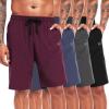imageNELEUS 9quot Mens Dry Fit Athletic Workout Shorts for Running Basketball Beach Casual6009 Black grey navy Blue red 4 Pack