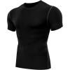 imageNELEUS Mens Dry Fit Athletic Running Shirt5003 BlackBlackBlack 3 Pack