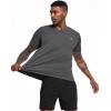 imageNELEUS Mens Dry Fit Athletic Running Shirt5017 Dark GreyDark GreyDark Grey