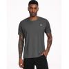 imageNELEUS Mens Dry Fit Athletic Running Shirt5017 Dark GreyDark GreyDark Grey