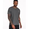 imageNELEUS Mens Dry Fit Athletic Running Shirt5017 Dark GreyDark GreyDark Grey