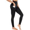 imageNELEUS Womens High Waist Running Workout Leggings for Yoga with Pockets9017 Yoga Pant 2 Packblack