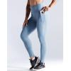imageNELEUS Womens High Waist Running Workout Leggings for Yoga with Pockets9069 BlackGreyLight Steel Blue 3 Pack