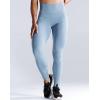 imageNELEUS Womens High Waist Running Workout Leggings for Yoga with Pockets9069 BlackLight Steel BlueIvory 3 Pack