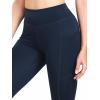 imageNELEUS Womens High Waist Running Workout Leggings for Yoga with Pockets9152 Black navy Blue red  Pack of 3