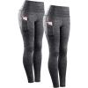 9033 Yoga Pant 2 Pack: Black black