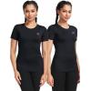 imageNELEUS Womens 3 Pack Athletic Running Shirt Workout Compression Shirts8017 BlackBlackBlack