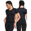 imageNELEUS Womens 3 Pack Athletic Running Shirt Workout Compression Shirts8017 BlackGreyBurgundy