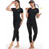 imageNELEUS Womens 3 Pack Athletic Running Shirt Workout Compression Shirts8017 BlackGreyNavy Blue