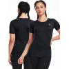 imageNELEUS Womens 3 Pack Athletic Running Shirt Workout Compression Shirts8018 BlackBlackBlack