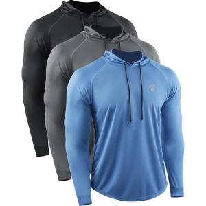 imageNELEUS mens Soft5147 BlackGreyBlue 3 Pack