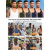imageNELEUS Mens 3 Pack Running Tank Top Dry Fit YBack Athletic Workout Tank Tops6 PackBlack2pcs grey2pcs white2pcs