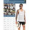 imageNELEUS Mens 3 Pack Running Tank Top Dry Fit YBack Athletic Workout Tank Tops6 PackBlack2pcs grey2pcs white2pcs