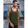 imageNELEUS Mens 3 Pack Running Tank Top Dry Fit YBack Athletic Workout Tank Tops6 PackBlack2pcs navy2pcs olive Green2pcs