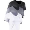 V-neck: Black/Grey/White  3 Pack