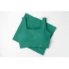 imageQINSEN Workout Sets for Women 2 Piece Seamless Ribbed Crop Tank High Waist Shorts Yoga OutfitsEmerald Green
