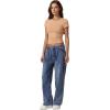imageQINSEN Short Sleeve Shirts for Women Round Neck Basic Double Lined Tees Fitted Y2k Crop TopsTan