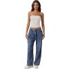 imageQINSEN Womens Tube Tops Strapless Bandeau Tops Double Lined Slim Fit Summer Going Out Tank TopsBeige