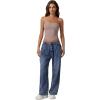 imageQINSEN Womens Tube Tops Strapless Bandeau Tops Double Lined Slim Fit Summer Going Out Tank TopsRose Taupe