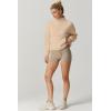imageQINSEN Women Half Zip Fleece Sweatshirt Mock Neck Long Sleeve Winter Cozy Sherpa Pullover Sweater TopsMoonlight