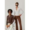 imageQINSEN Womens Full Zip Athletic Jacket Long Sleeve Double Lined Cropped Active Yoga TopsBeige White