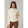 imageQINSEN Womens Full Zipper Hoodies Fleece Lined Collar Pullover Cozy Long Sleeve SweatshirtsBeige