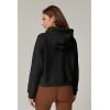 imageQINSEN Womens Full Zipper Hoodies Fleece Lined Collar Pullover Cozy Long Sleeve SweatshirtsBlack