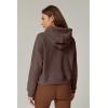 imageQINSEN Womens Full Zipper Hoodies Fleece Lined Collar Pullover Cozy Long Sleeve SweatshirtsBrown