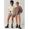 imageQINSEN Womens Mock Neck Long Sleeve Pullover Drop Shoulder Side Slit Street Tunic Sweater