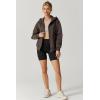 imageQINSEN Womens Relaxed ZipUp Hoodie Fall Oversized Sweatshirt Cozy Fleece Jacket with Pocket