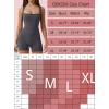 imageQINSEN Womens Strappy Square Neck Tank Top Tummy Control Bodycon Stretch Shorts Jumpsuit OutfitsTurbulence