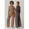 imageQINSEN Womens Two Piece Outfits Long Sleeve FullZip Hoodie and Wide Leg Pants Tracksuit Lounge Matching SetCaramel