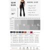 imageQINSEN Flare Jumpsuits for Women Spaghetti Straps Scoop Neck Bodycon Full Length Casual Unitard PlaysuitBlack
