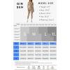 imageQINSEN Womens Sexy Square Neck Long Sleeve Full Length Leggings Bodycon Stretch JumpsuitCococa Cream