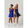imageQINSEN Womens Square Neck Tennis Dress Sleeveless Built in Shorts Golf Athletic Dress with PocketsNavy